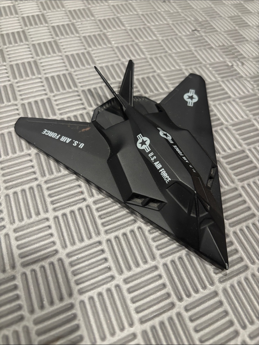 1989 VTG ERTL Force One F-117A USAF Stealth Metal Diecast Plane Mint Overstock